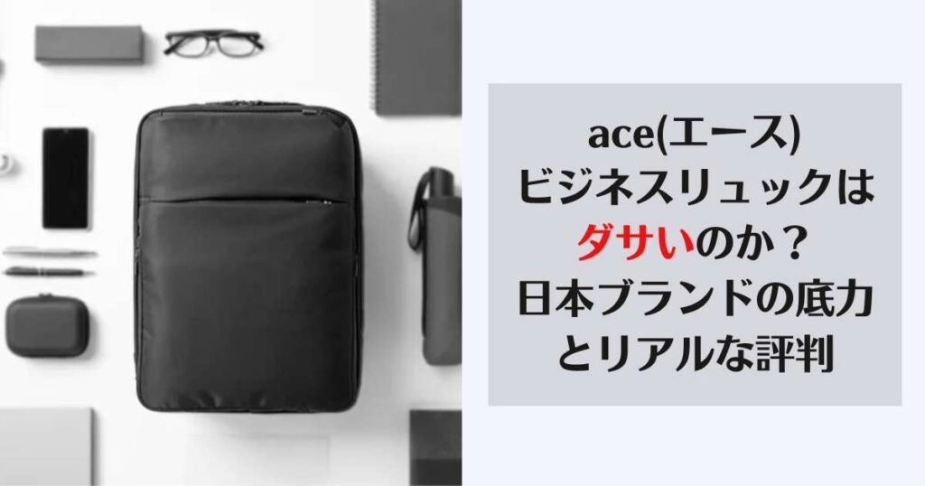 ace　ださい　おじさん、ビジネスリュック、おすすめ